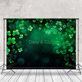 Lofaris Green Clover Bokeh Backdrop For Birthday Cake Smash